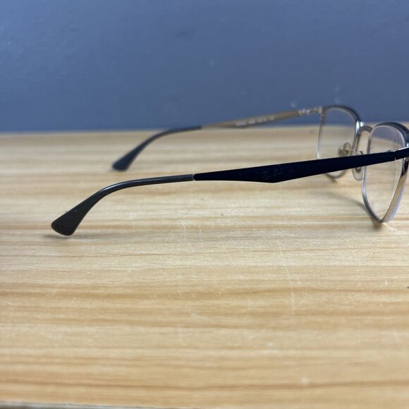 Ray-Ban RB6421 3004 Eyeglasses Men Black Silver Metal Frames Only 52-18-140 main image 5